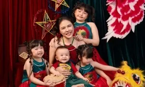 Sao Việt vui Trung thu cùng con